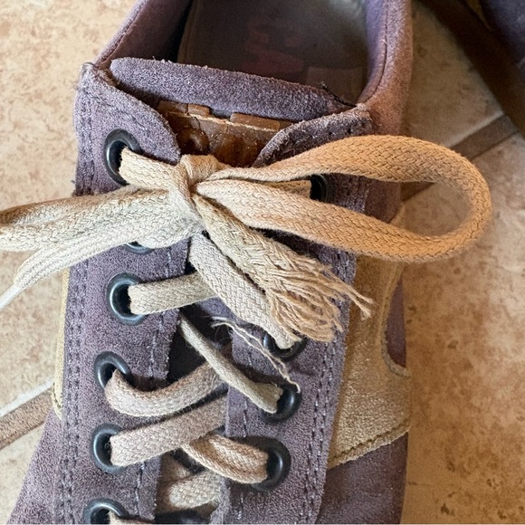 Camper Ariel Pelotas Suede Gray/Purple and Taupe Vintage Sneakers Size 38/8 - Picture 6 of 14